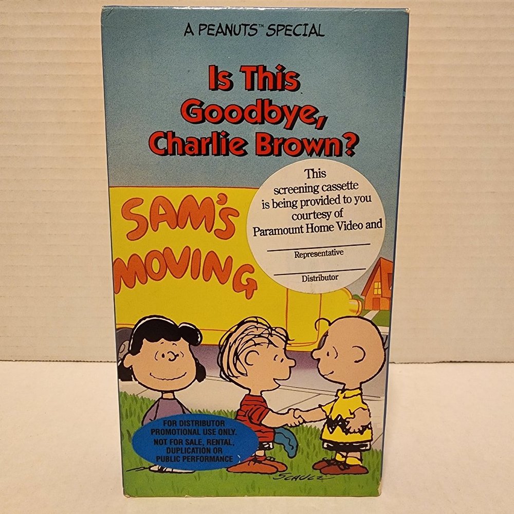 Is This Goodbye, Charlie Brown? RARE 1996 Screening VHS Cassette Tape